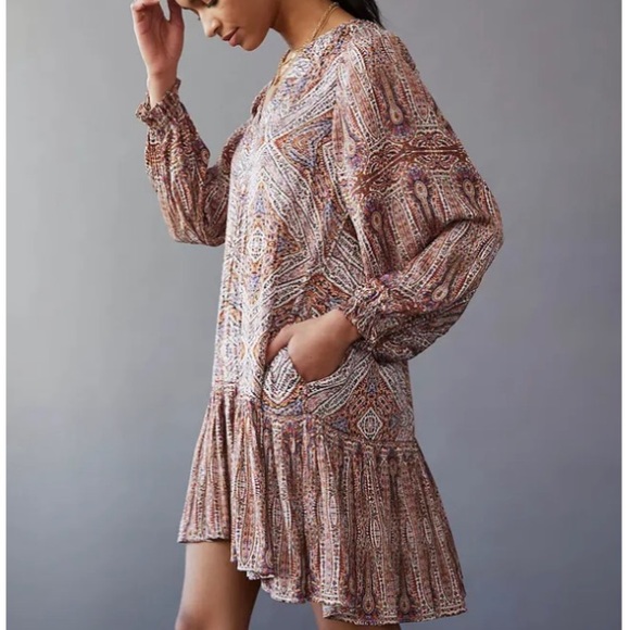 Anthropologie Sabina Flounced Tunic Dress NWT - Picture 5 of 5